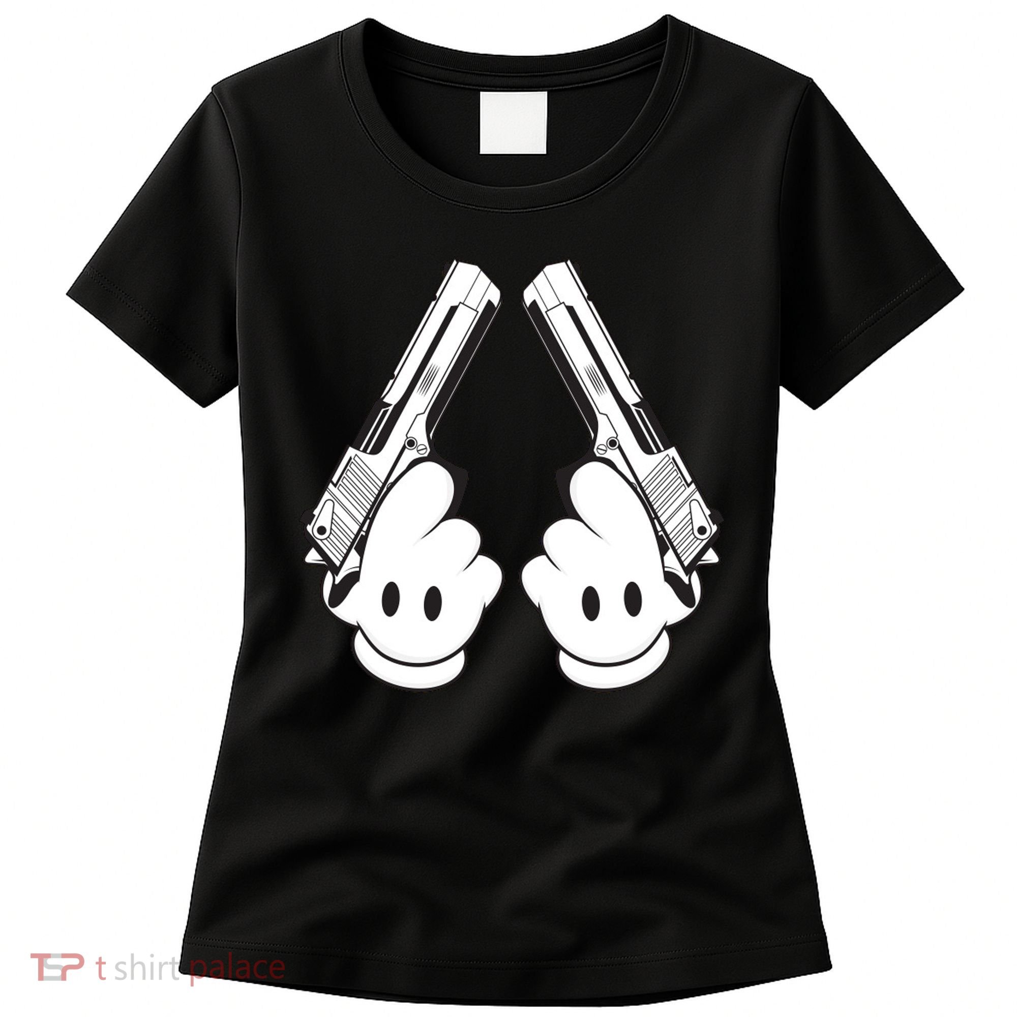 Toon Hand Guns Cartoon Women's T-Shirt