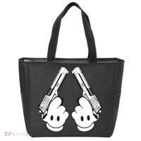 Toon Hand Guns Cartoon Tote Bag thumb 0