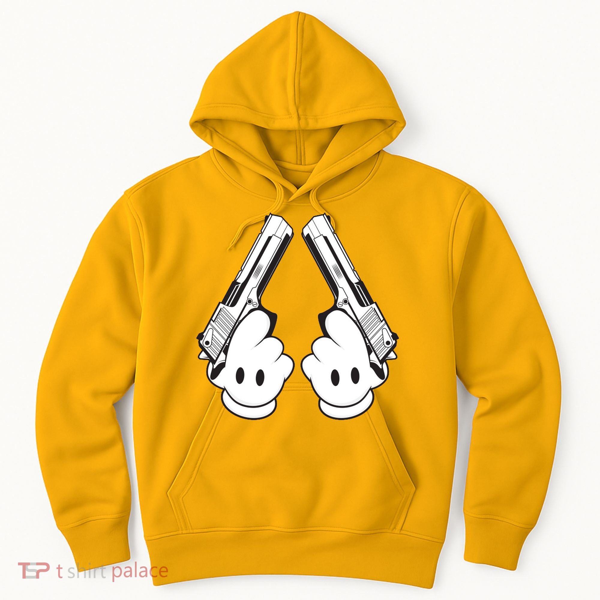 Toon Hand Guns Cartoon Hoodie