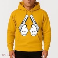 Toon Hand Guns Cartoon Hoodie thumb 2