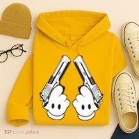 Toon Hand Guns Cartoon Hoodie thumb 4