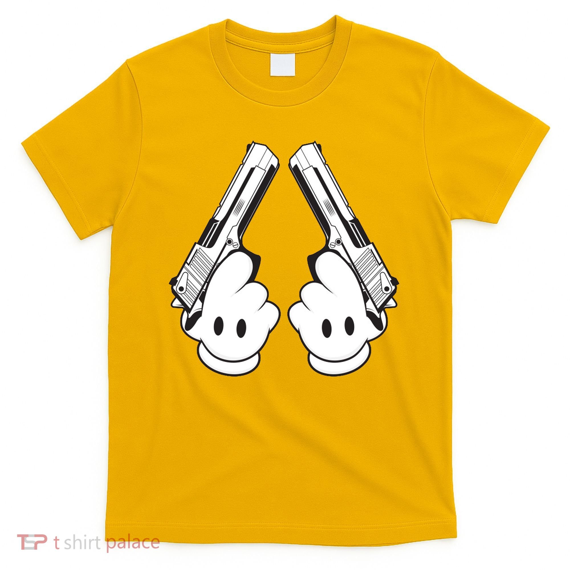 Toon Hand Guns Cartoon T-Shirt