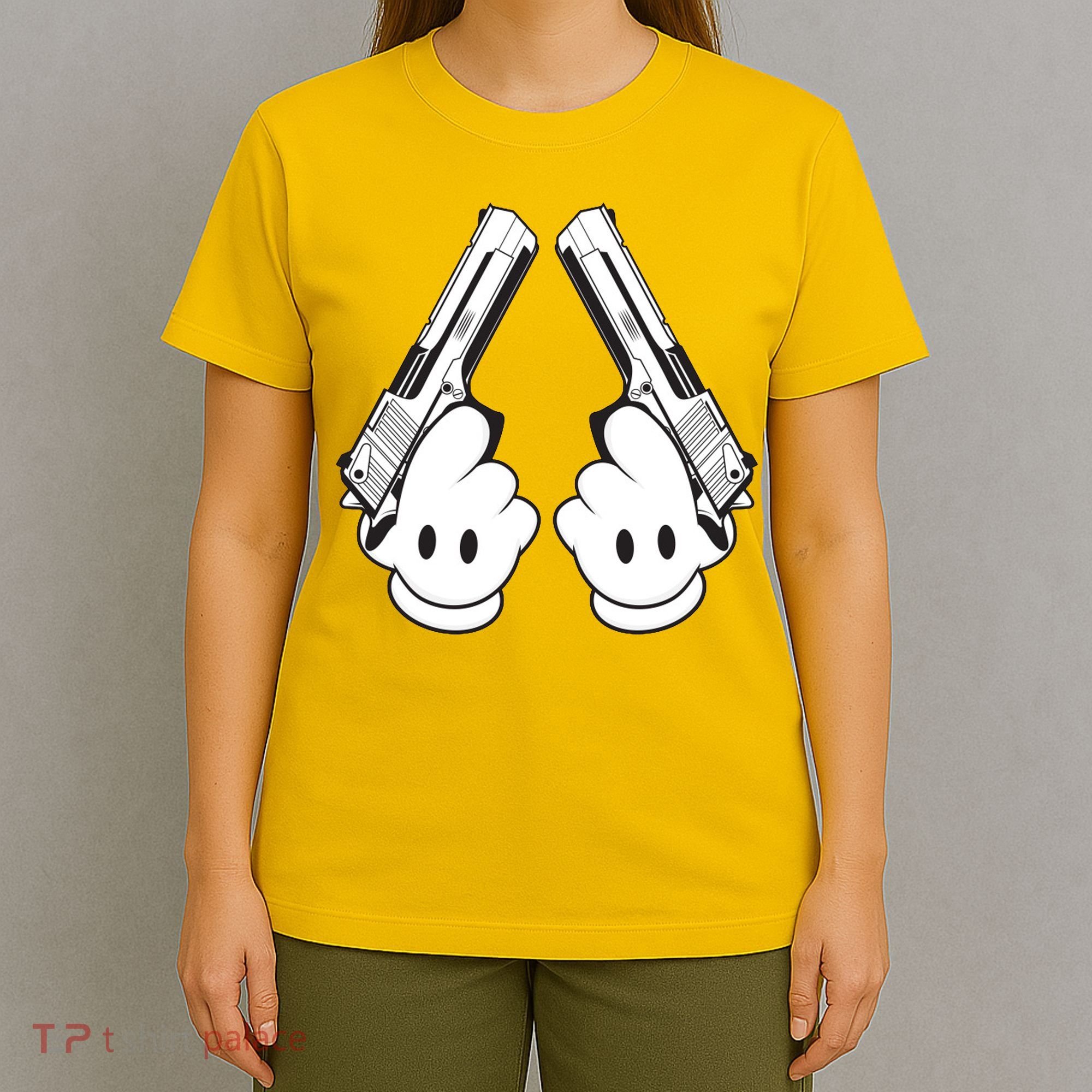Toon Hand Guns Cartoon T-Shirt