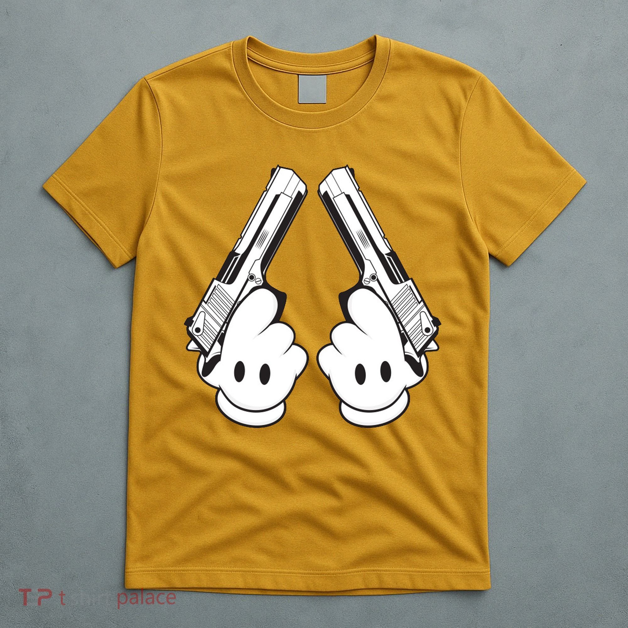 Toon Hand Guns Cartoon T-Shirt