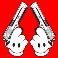 Toon Hand Guns Cartoon Santa Hat thumb 1
