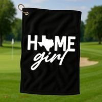 Texas Home Girl Golf Towel thumb 1