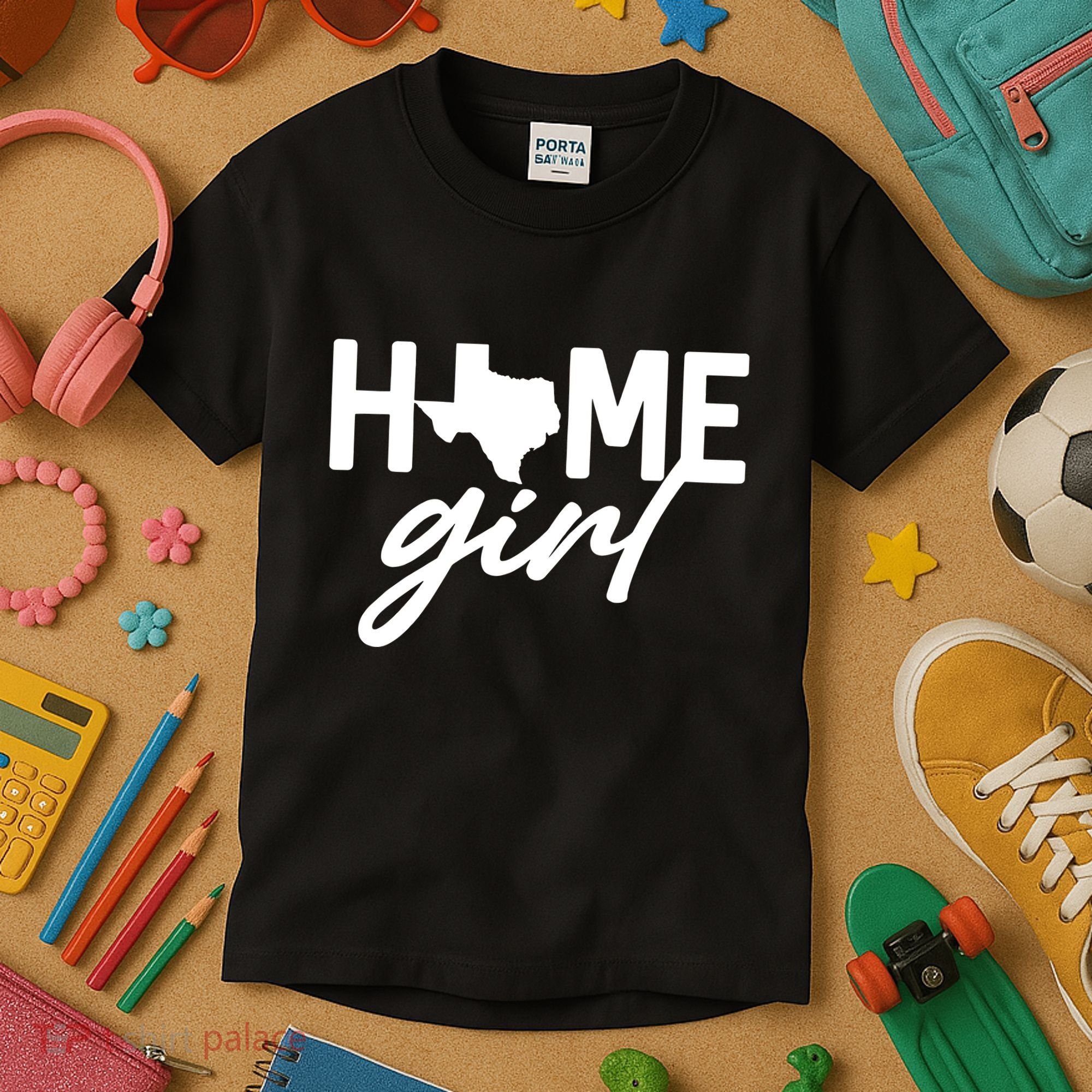 Texas Home Girl Kids T-Shirt