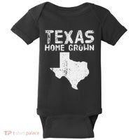 Texas Home Grown Distressed. Texas Native. Texas Born. Tx Baby Bodysuit thumb 0