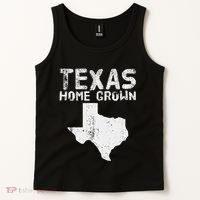 Texas Home Grown Distressed. Texas Native. Texas Born. Tx Tank Top thumb 2