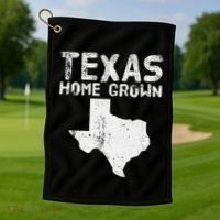 Texas Home Grown Distressed. Texas Native. Texas Born. Tx Golf Towel thumb 1