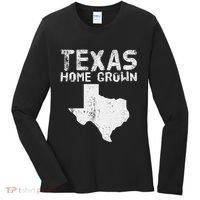 Texas Home Grown Distressed. Texas Native. Texas Born. Tx Women's Long Sleeve Shirt thumb 0