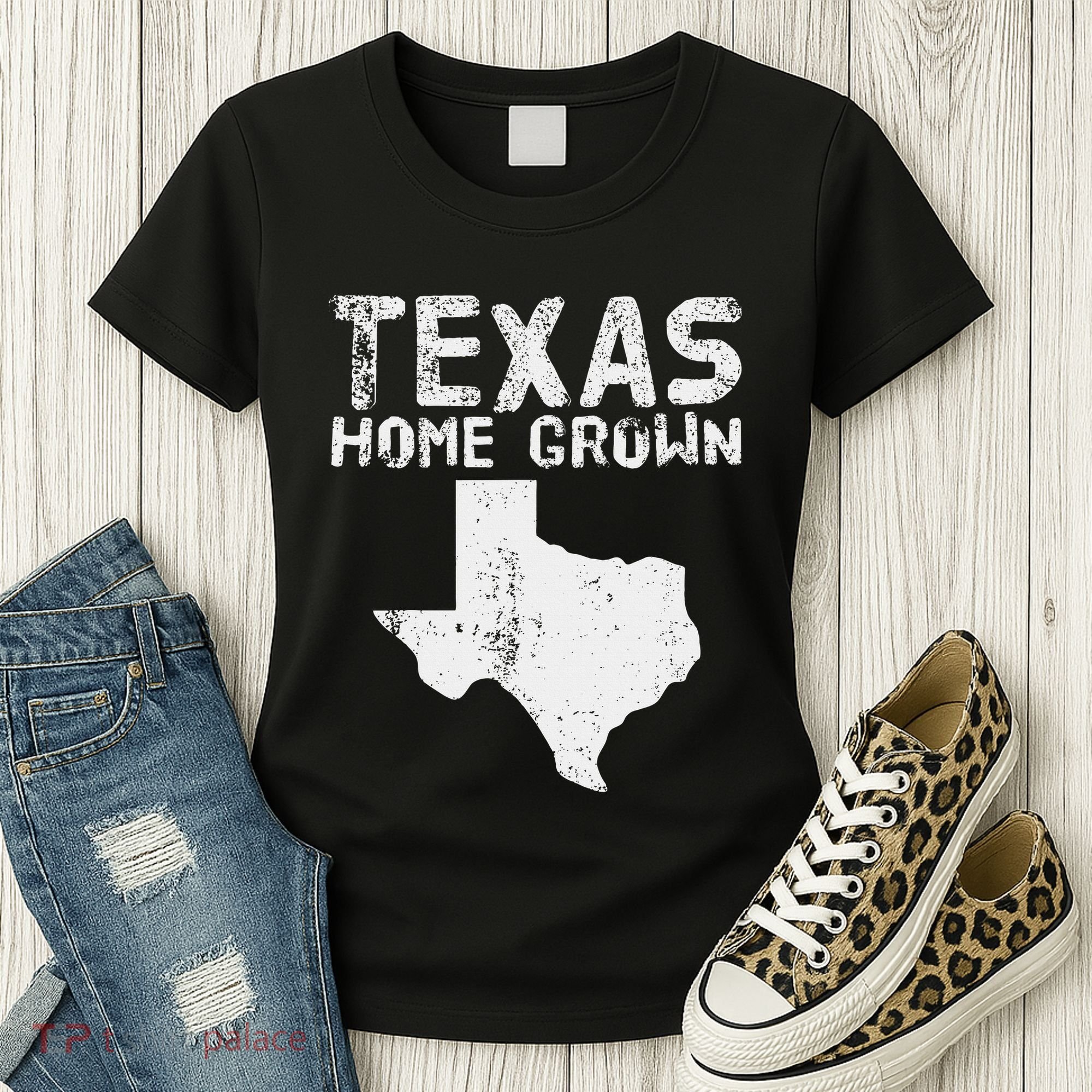 Texas Home Grown Distressed. Texas Native. Texas Born. Tx Women's T-Shirt