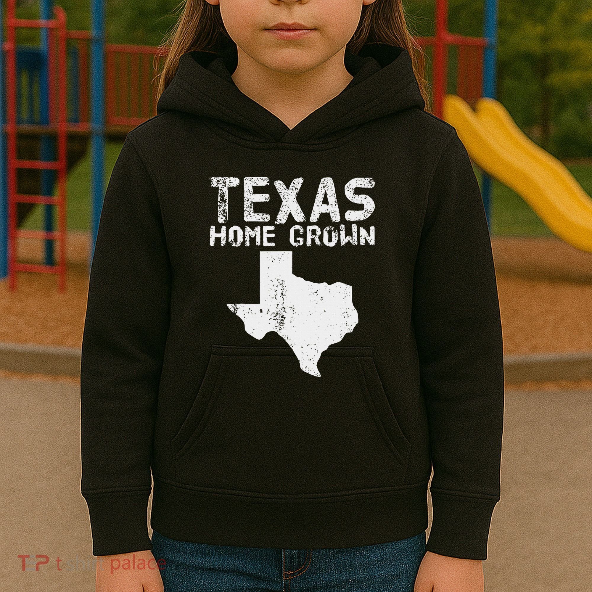 Texas Home Grown Distressed. Texas Native. Texas Born. Tx Kids Hoodie