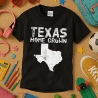 Texas Home Grown Distressed. Texas Native. Texas Born. Tx Kids T-Shirt thumb 3