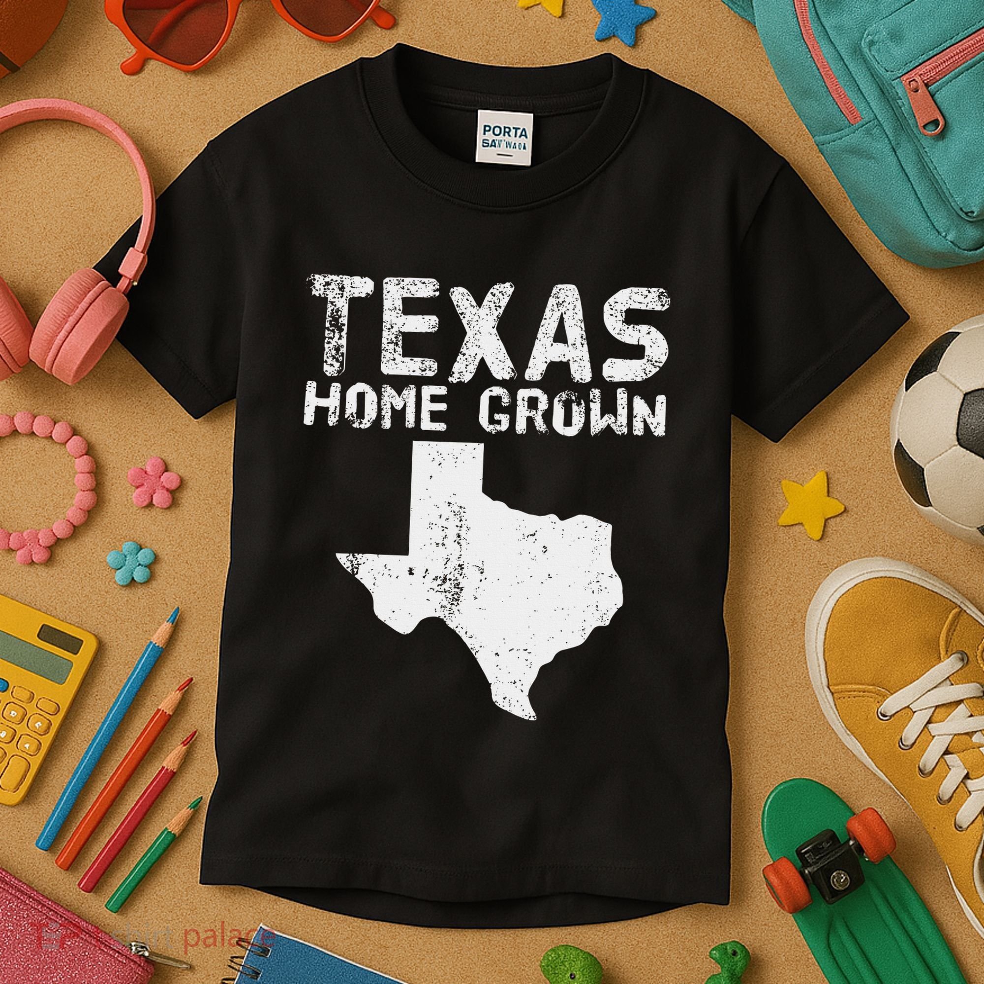 Texas Home Grown Distressed. Texas Native. Texas Born. Tx Kids T-Shirt