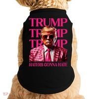 Trump Haters Gonna Hate Funny Trump 2024 Doggie Tank thumb 0