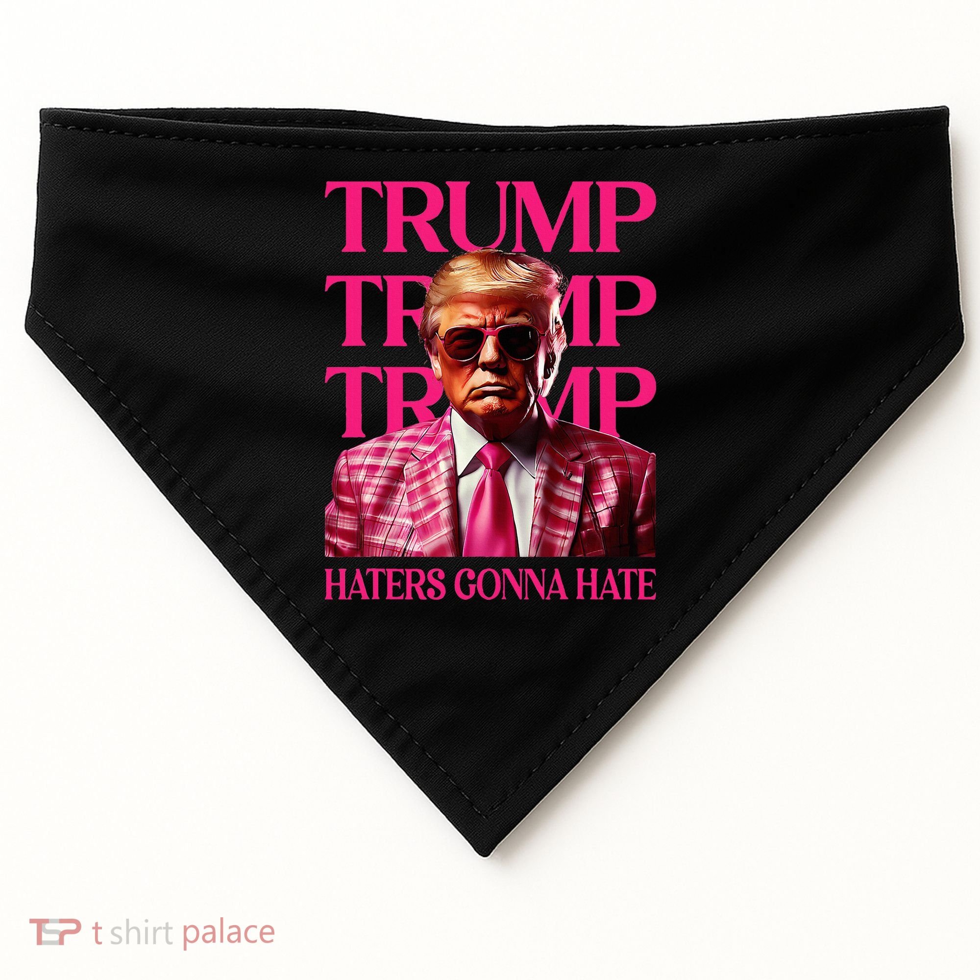 Trump Haters Gonna Hate Funny Trump 2024 USA-Made Doggie Bandana