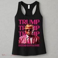 Trump Haters Gonna Hate Funny Trump 2024 Women's Tank Top thumb 3