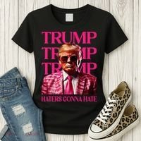Trump Haters Gonna Hate Funny Trump 2024 Women's T-Shirt thumb 3