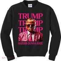 Trump Haters Gonna Hate Funny Trump 2024 Kids Sweatshirt thumb 0