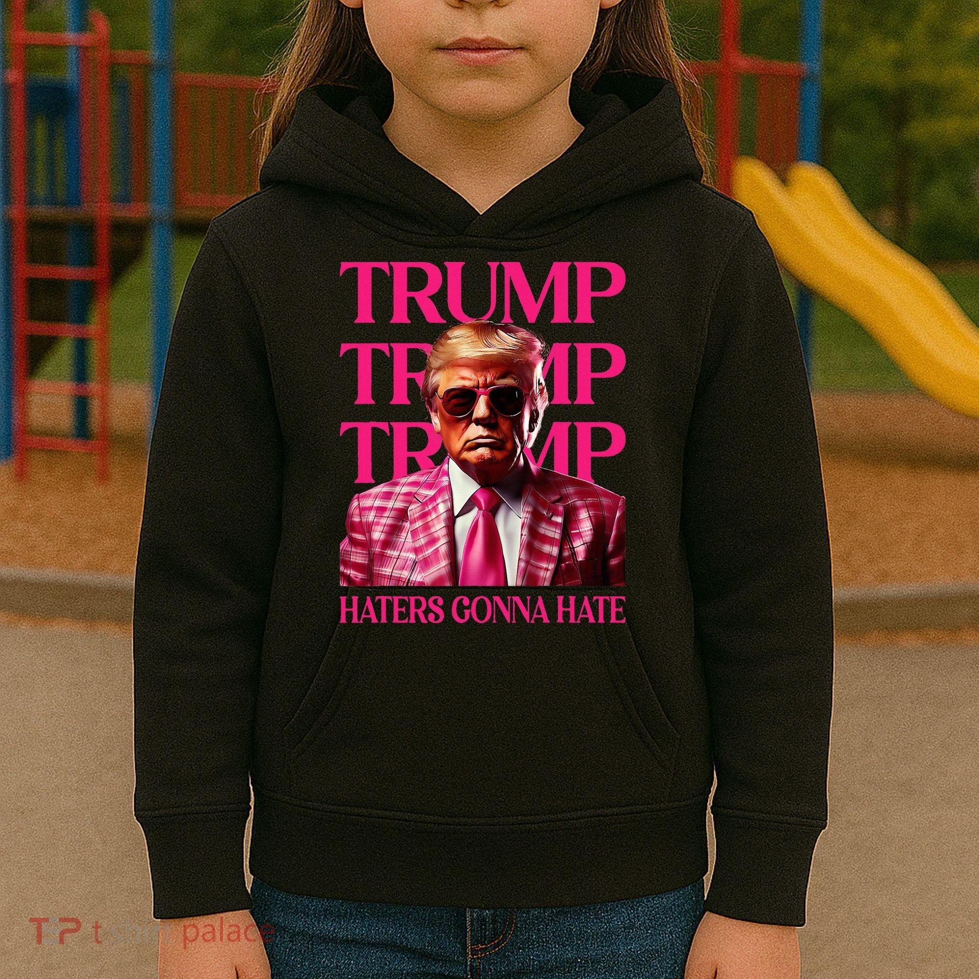 Trump Haters Gonna Hate Funny Trump 2024 Kids Hoodie