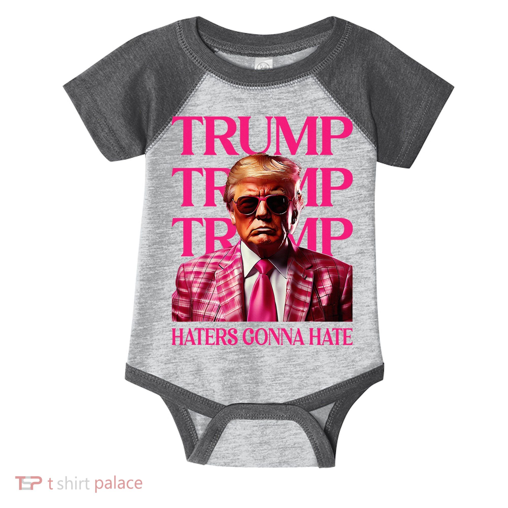 Trump Haters Gonna Hate Funny Trump 2024 Infant Baby Jersey Bodysuit