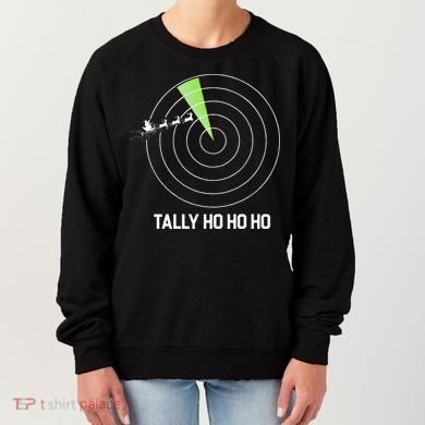 Tally Ho Ho Ho Air Traffic Controller Pilot Christmas Women's Sweatshirt