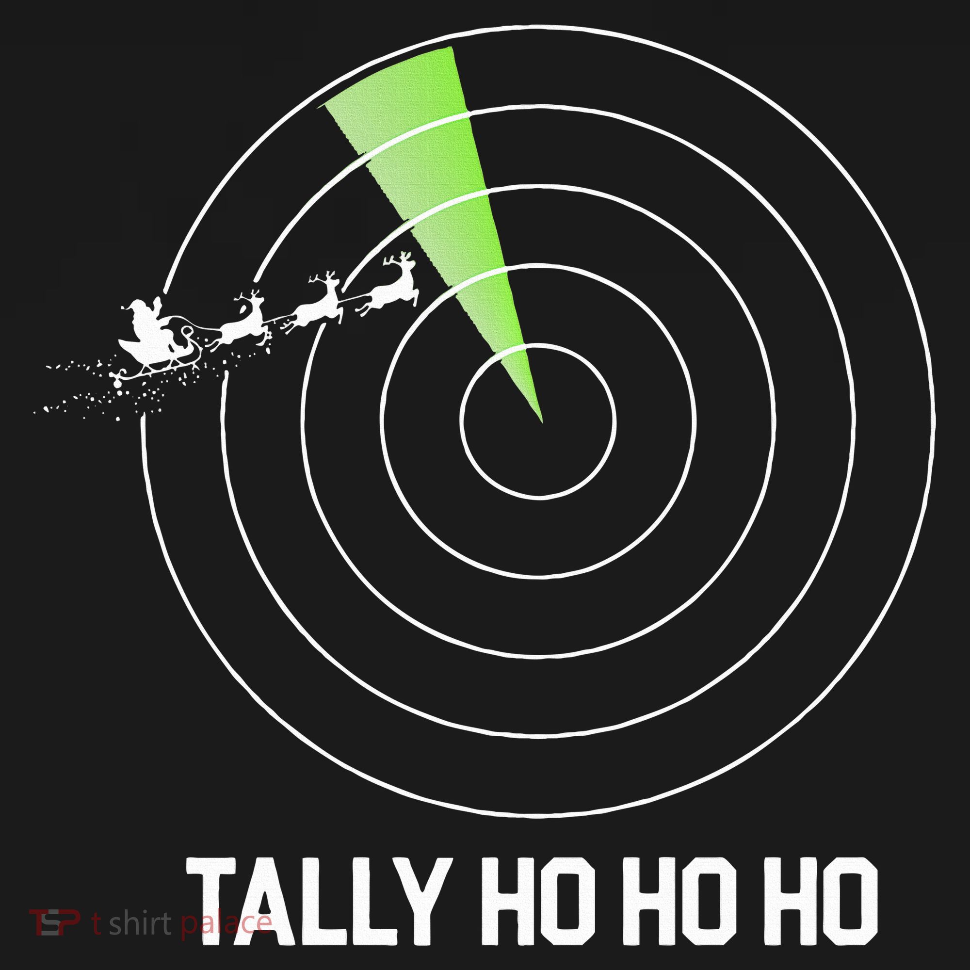Tally Ho Ho Ho Air Traffic Controller Pilot Christmas Button