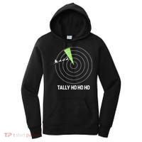 Tally Ho Ho Ho Air Traffic Controller Pilot Christmas Women's Hoodie thumb 0