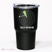 Tally Ho Ho Ho Air Traffic Controller Pilot Christmas Tumbler thumb 0