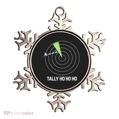 Tally Ho Ho Ho Air Traffic Controller Pilot Christmas Ornament