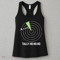 Tally Ho Ho Ho Air Traffic Controller Pilot Christmas Women's Tank Top thumb 3