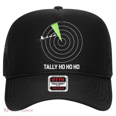 Tally Ho Ho Ho Air Traffic Controller Pilot Christmas Hat