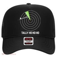 Tally Ho Ho Ho Air Traffic Controller Pilot Christmas Hat thumb 0
