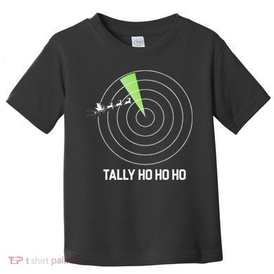 Tally Ho Ho Ho Air Traffic Controller Pilot Christmas Toddler T-Shirt