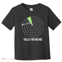 Tally Ho Ho Ho Air Traffic Controller Pilot Christmas Toddler T-Shirt thumb 0