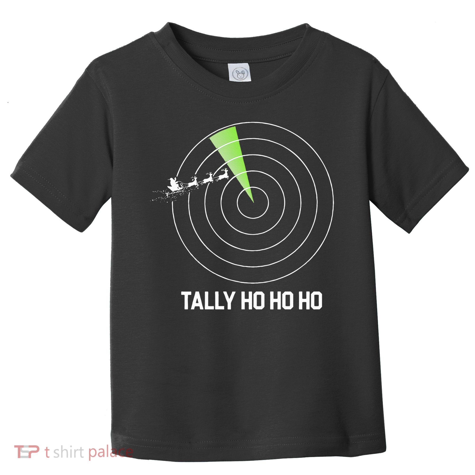 Tally Ho Ho Ho Air Traffic Controller Pilot Christmas Toddler T-Shirt