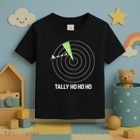 Tally Ho Ho Ho Air Traffic Controller Pilot Christmas Toddler T-Shirt thumb 3
