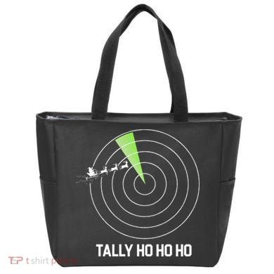 Tally Ho Ho Ho Air Traffic Controller Pilot Christmas Tote Bag