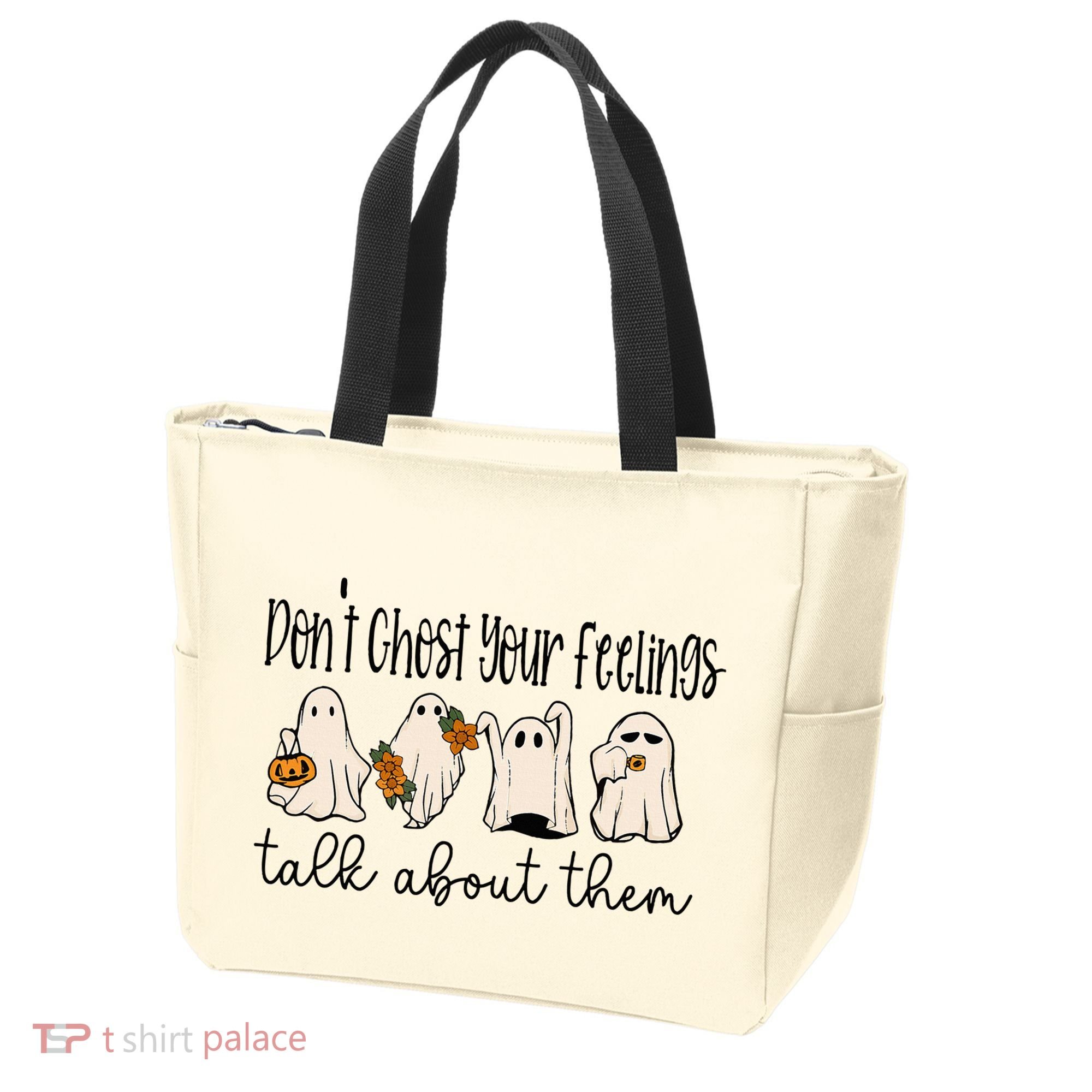 Tal Health Halloween DonT Ghost Your Feelings Halloween Tote Bag