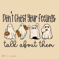 Tal Health Halloween DonT Ghost Your Feelings Halloween Tote Bag thumb 4