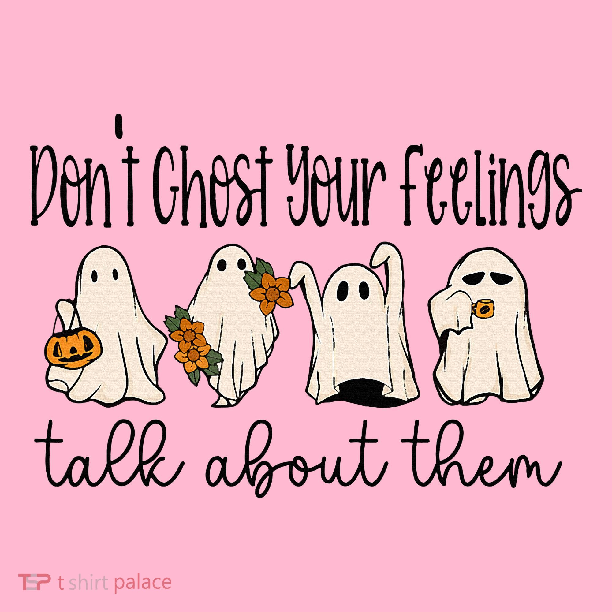 Tal Health Halloween DonT Ghost Your Feelings Halloween Coaster