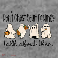 Tal Health Halloween DonT Ghost Your Feelings Halloween Toddler Hoodie thumb 2