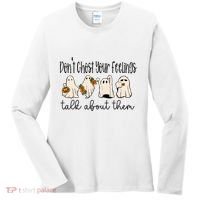 Tal Health Halloween DonT Ghost Your Feelings Halloween Women's Long Sleeve Shirt thumb 0
