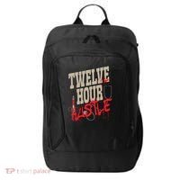 Twelve Hour Hustle Funny Nursing Medical Night Shift Nurse Gift City Backpack thumb 0