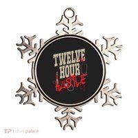 Twelve Hour Hustle Funny Nursing Medical Night Shift Nurse Gift Ornament thumb 0
