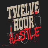 Twelve Hour Hustle Funny Nursing Medical Night Shift Nurse Gift Hat thumb 2