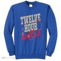 Twelve Hour Hustle Funny Nursing Medical Night Shift Nurse Gift Sweatshirt thumb 0
