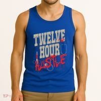 Twelve Hour Hustle Funny Nursing Medical Night Shift Nurse Gift Tank Top thumb 3
