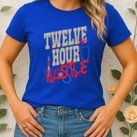 Twelve Hour Hustle Funny Nursing Medical Night Shift Nurse Gift Women's T-Shirt thumb 2